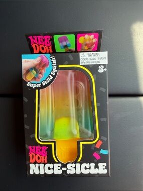 NeeDoh Nice-Sicle Rainbow Popsicle Squishy Toy - Multicolor